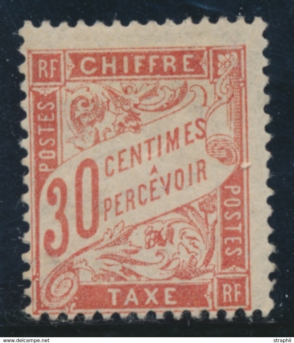 * N°34 - 30c Rouge Orange - Signé Calves - TB - 1859-1959 Mint/hinged