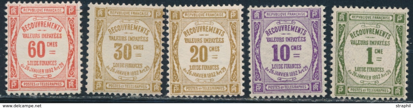 ** N°43/46, 48 - TB - 1859-1959 Mint/hinged