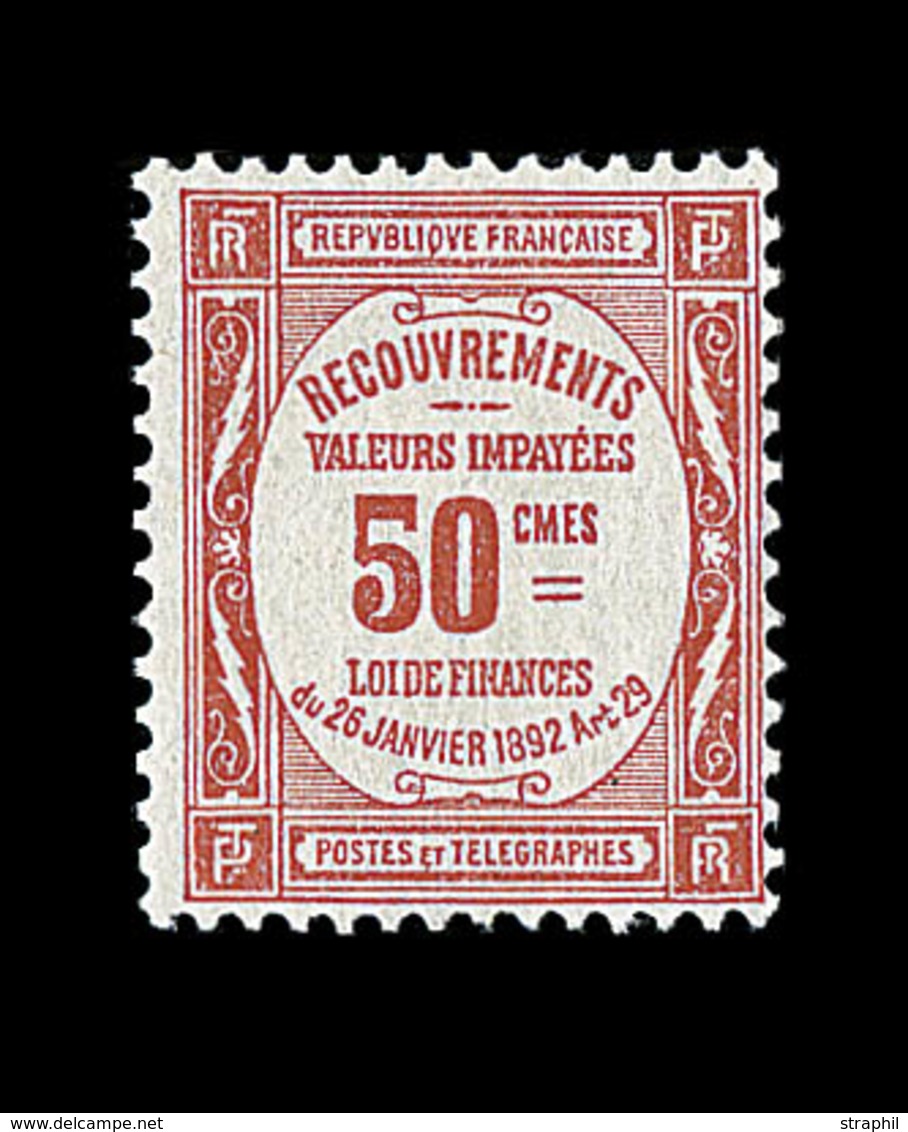 ** N°47 - 50c Rouge - Signé Calves - TB - 1859-1959 Neufs