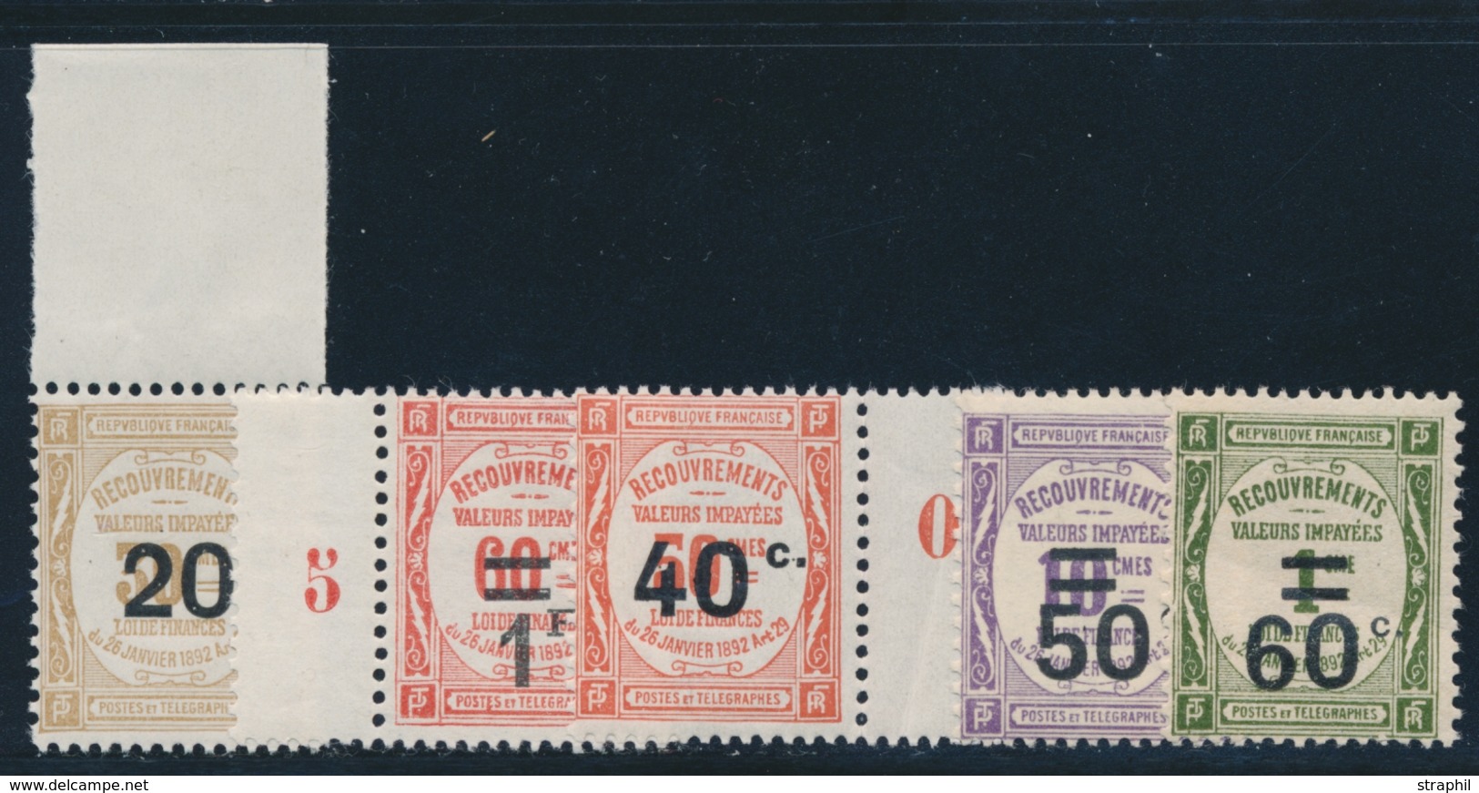 ** N°49/54 - TB - 1859-1959 Mint/hinged