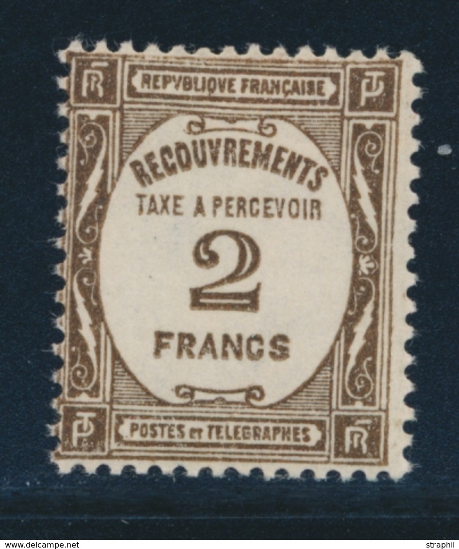 ** N°62 - 2F Brun - Signé - TB - 1859-1959 Mint/hinged