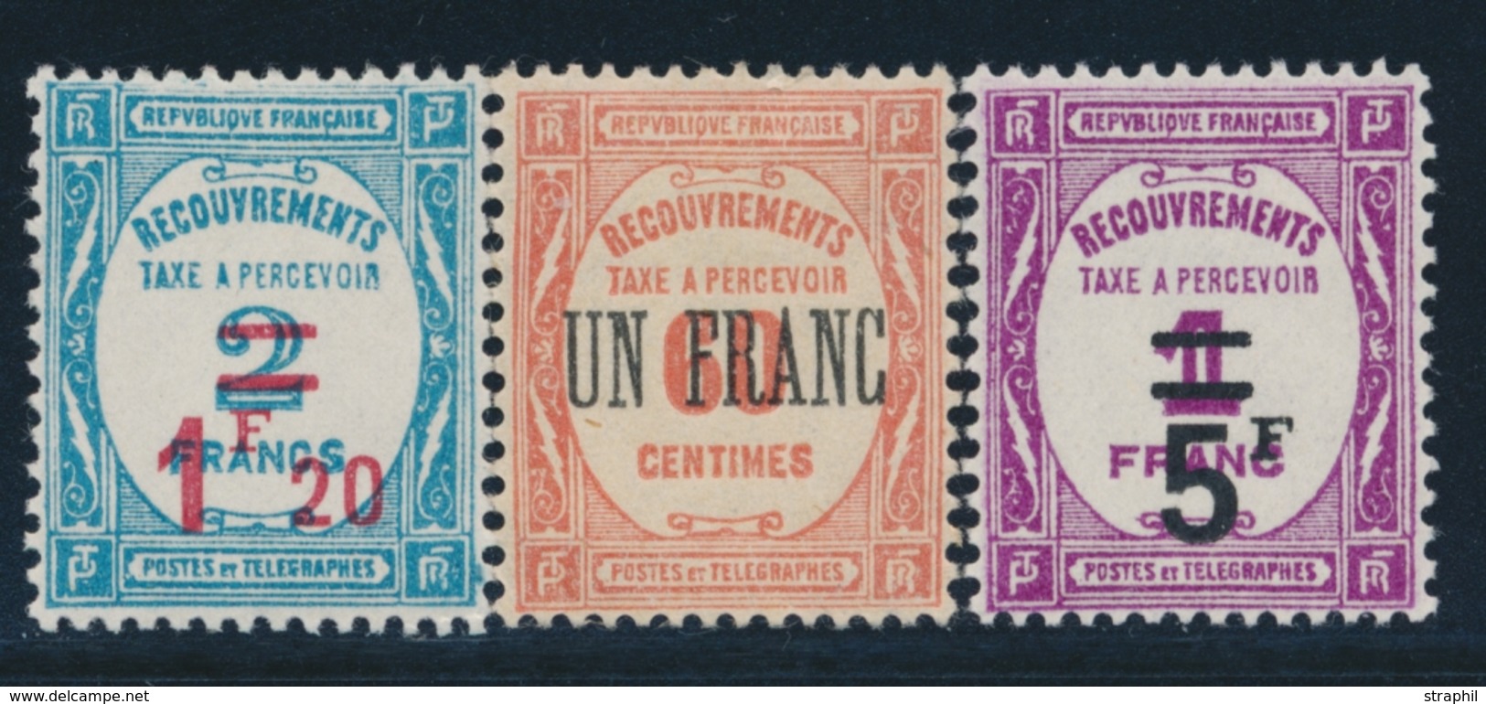 ** N°63/65 -  Signé Calves - TB - 1859-1959 Postfris