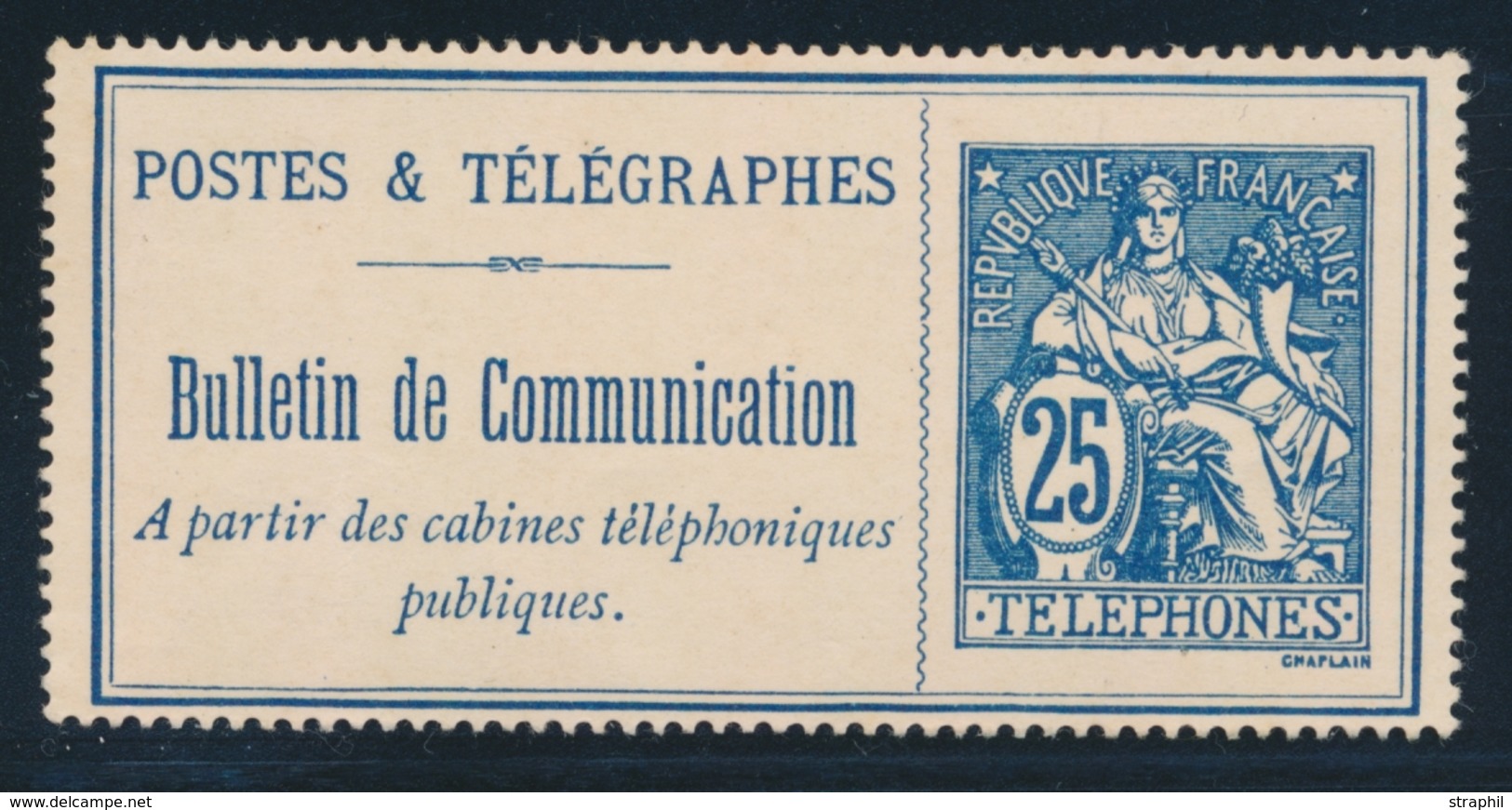 (*) TELEPHONE N°24 - 25c Bleu - TB - Telegraph And Telephone