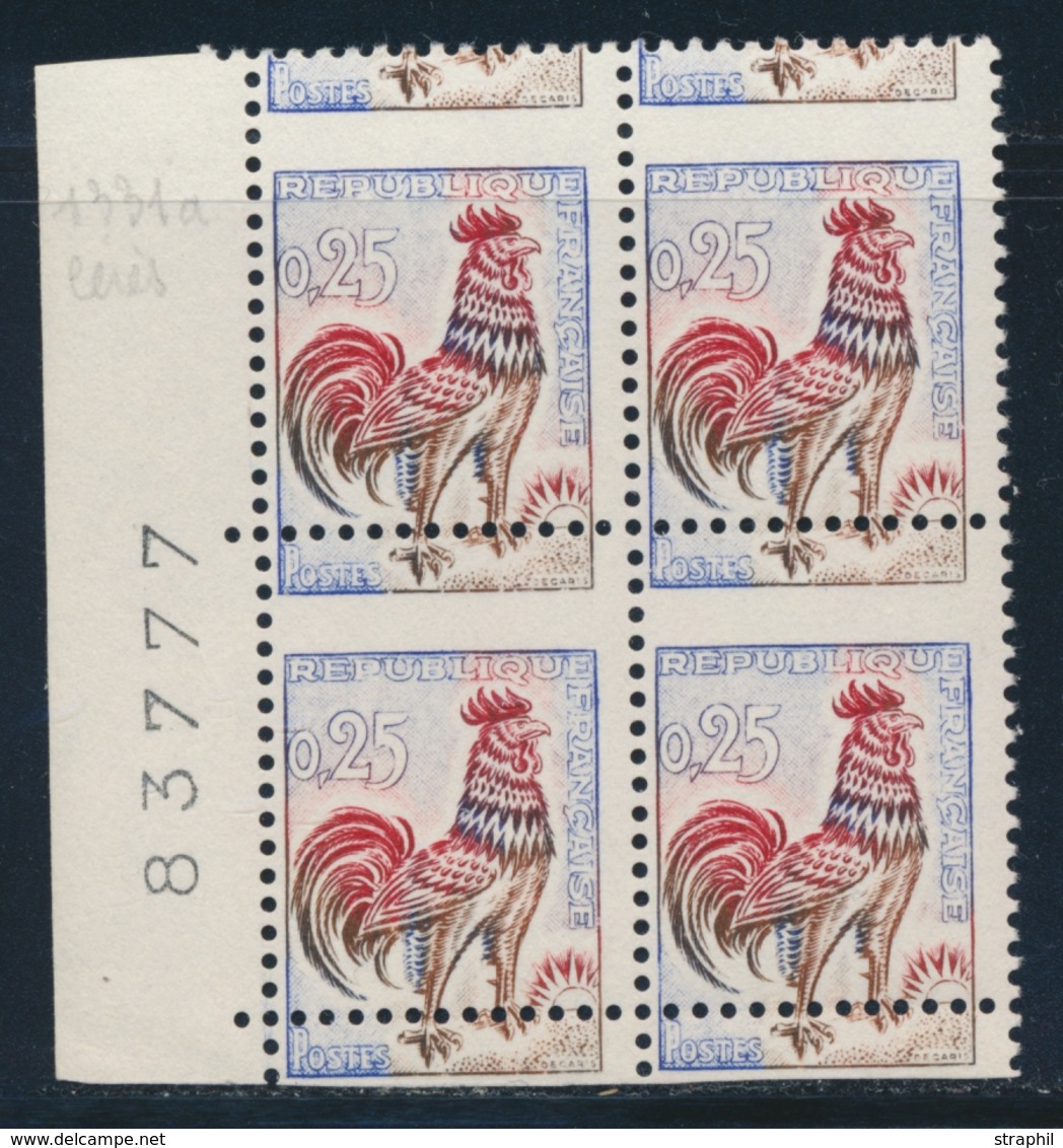 ** N°1331 - Bloc De 4 - BDF - Piquage à Cheval - TB - Unused Stamps