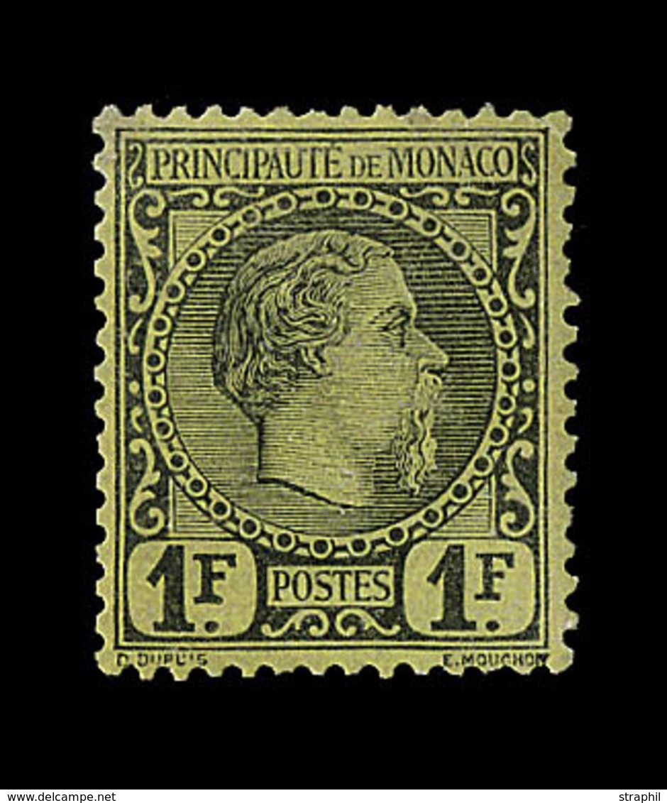 * N°9 - 1F Noir S/jaune - Signé - TB - ...-1885 Préphilatélie