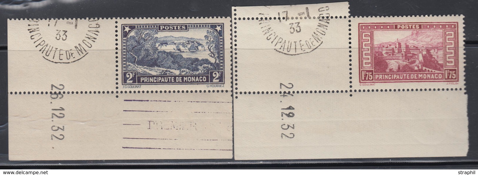 ** N°119/34 - N°124/25, 127, 128A, 129, 133  Avec CDF Daté + Flamme 1er Jour - Obl. 17/1/33 S/BDF - TB - ...-1885 Prephilately