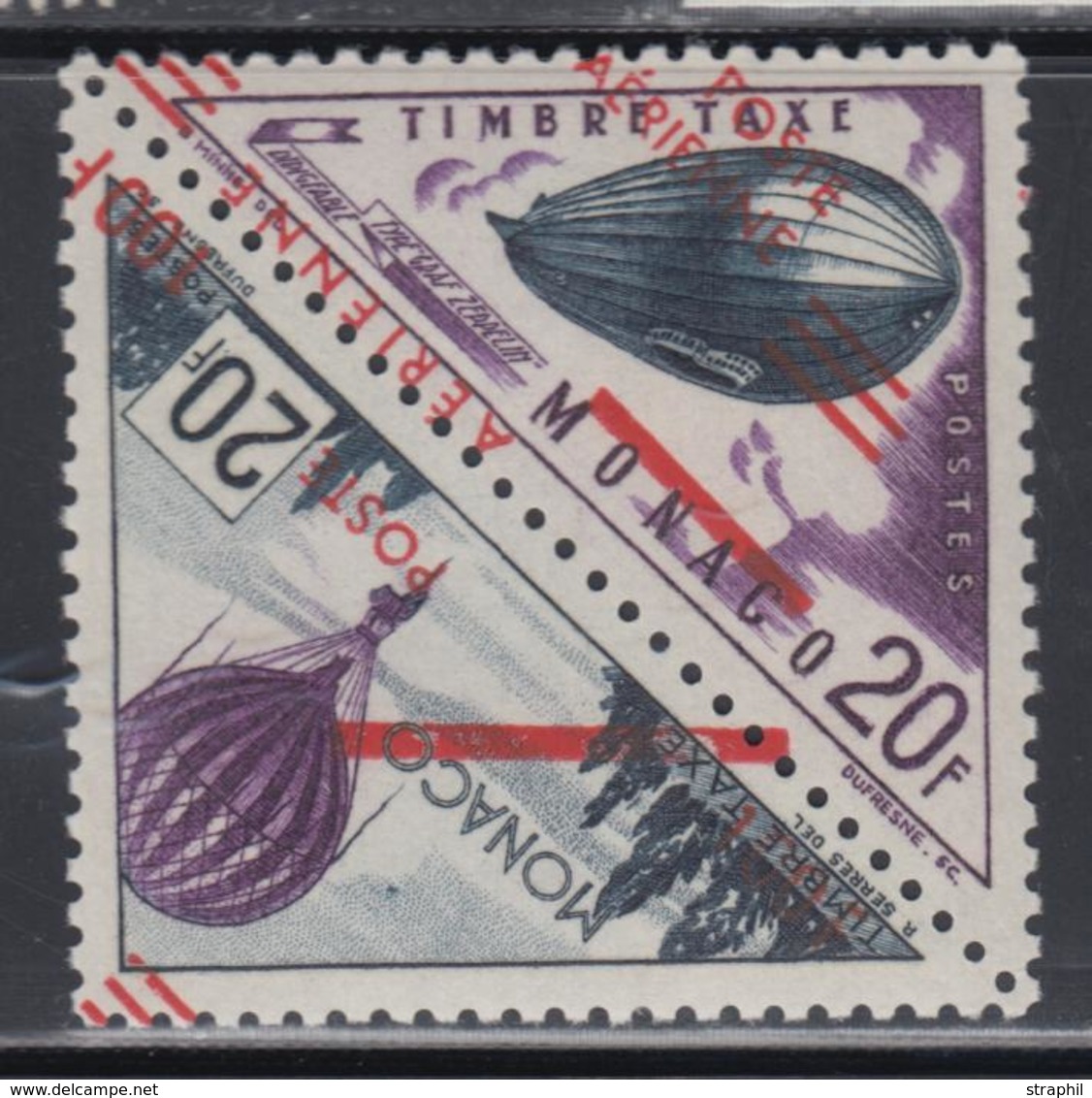 ** N°61/62b - Surcharge Déplacée - TB - 1927-1959 Neufs