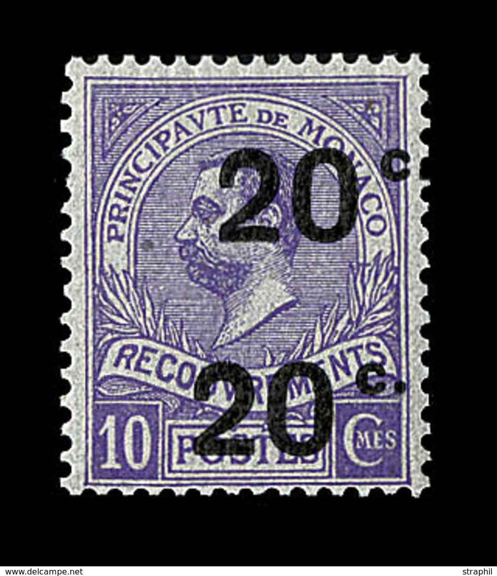 ** N°11a - 20c S/10c Violet - Dble Surcharge - TB - 1859-1959 Mint/hinged