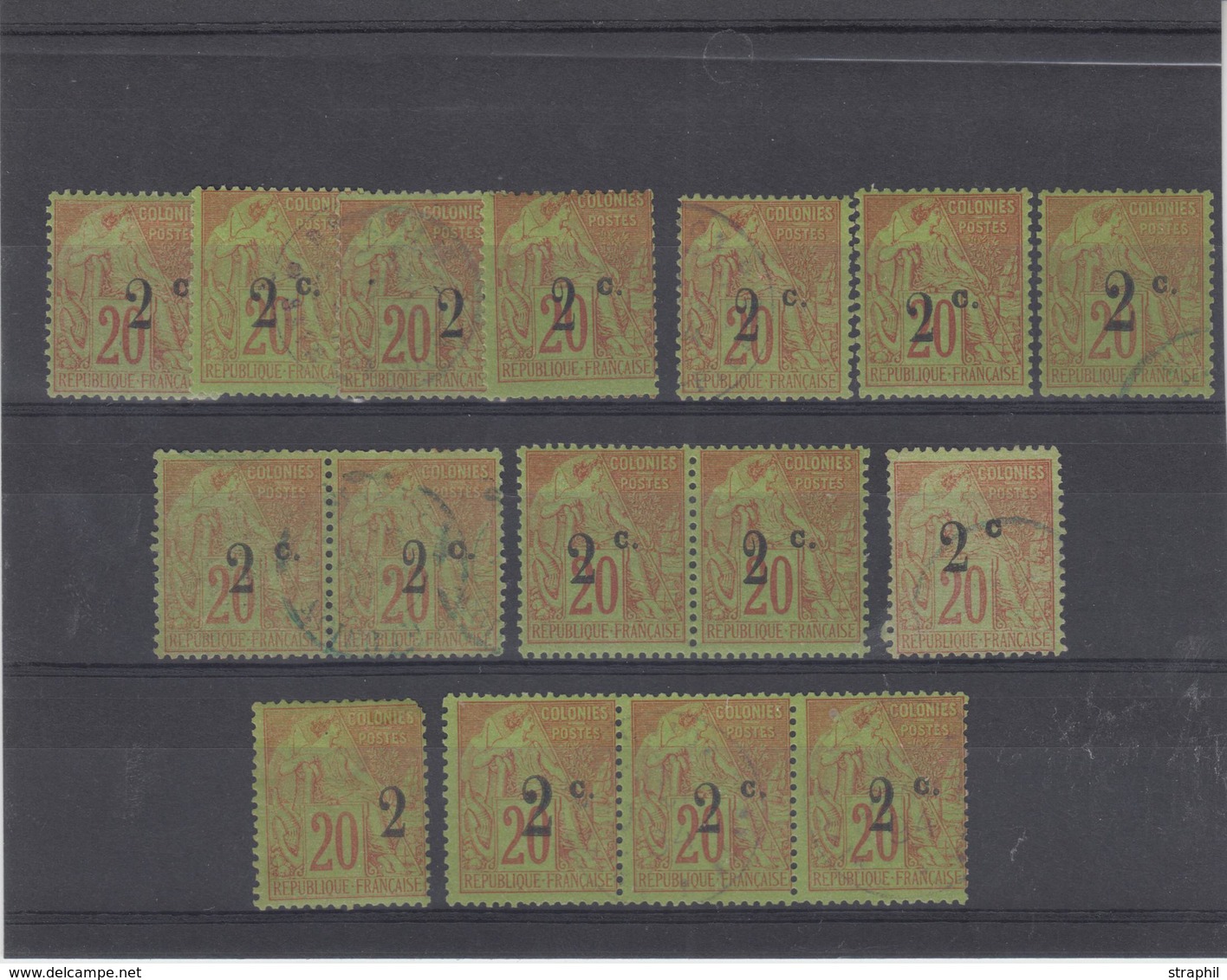 */O N°45 X 16 Ex (3 Types) + Div. - Maj. TB - Other & Unclassified