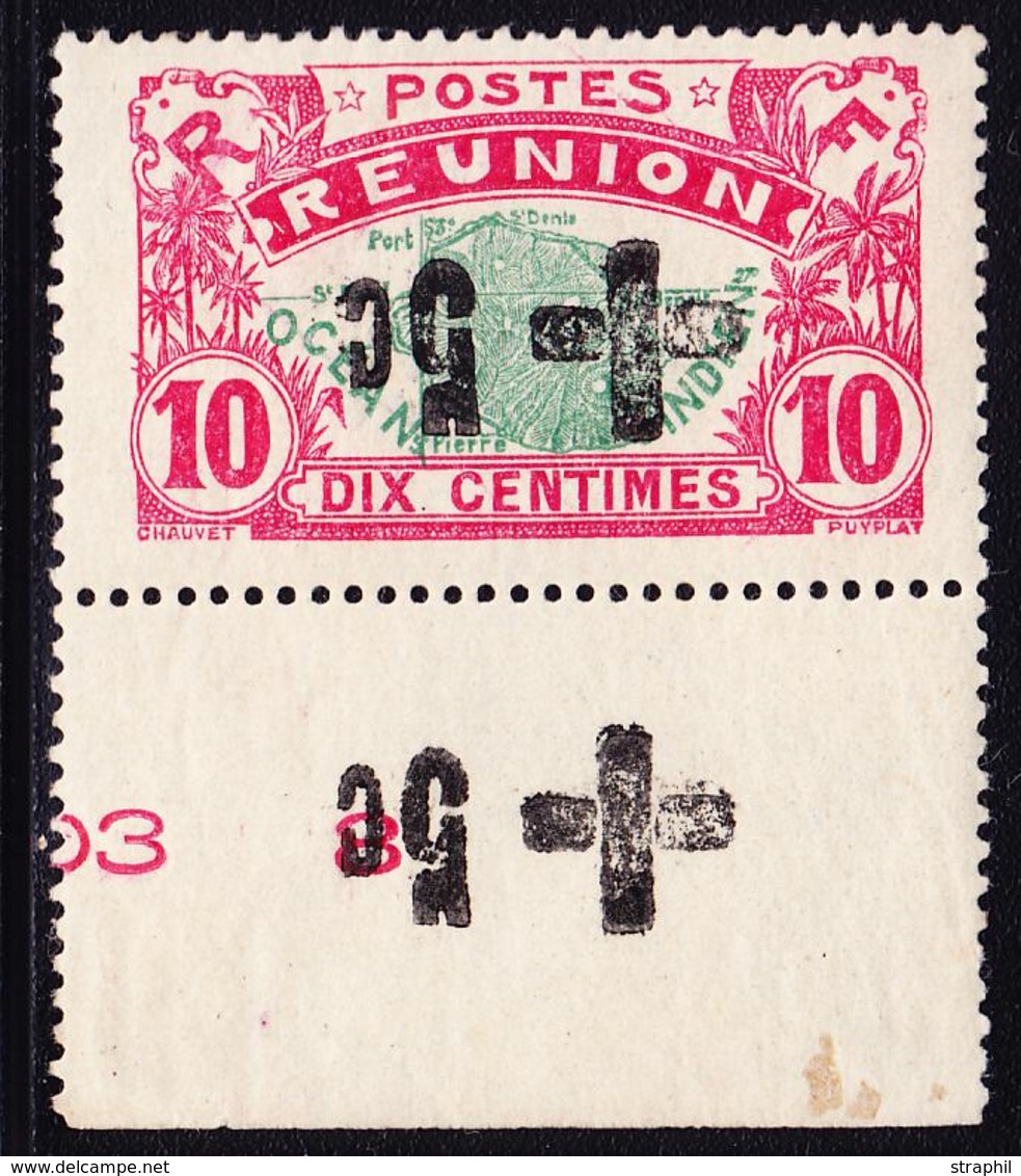 * N°80 - Croix Noire - Surch Renversée - BDF - Signé Calves - Gomme Coloniale - TB - Autres & Non Classés