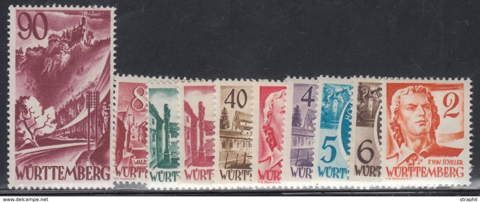 ** WURTEMBERG N°28/37 - TB - Other & Unclassified