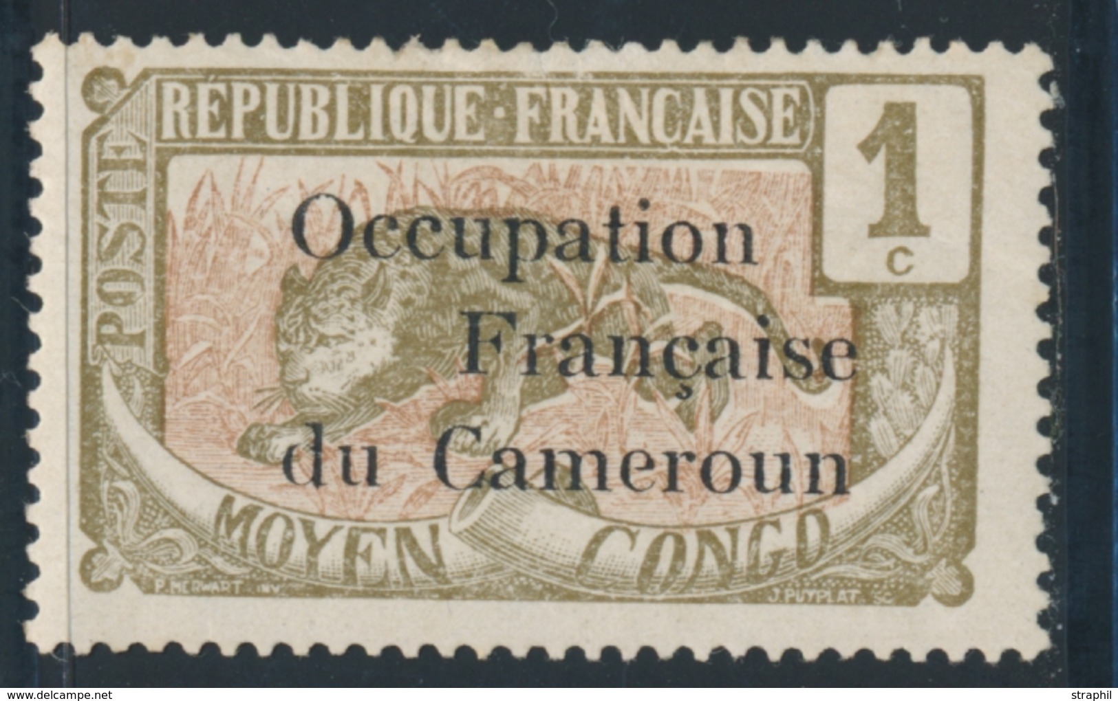 * N°53 - 1c Gris Olive Et Brun Jaune - Signé Calves - TB - Other & Unclassified