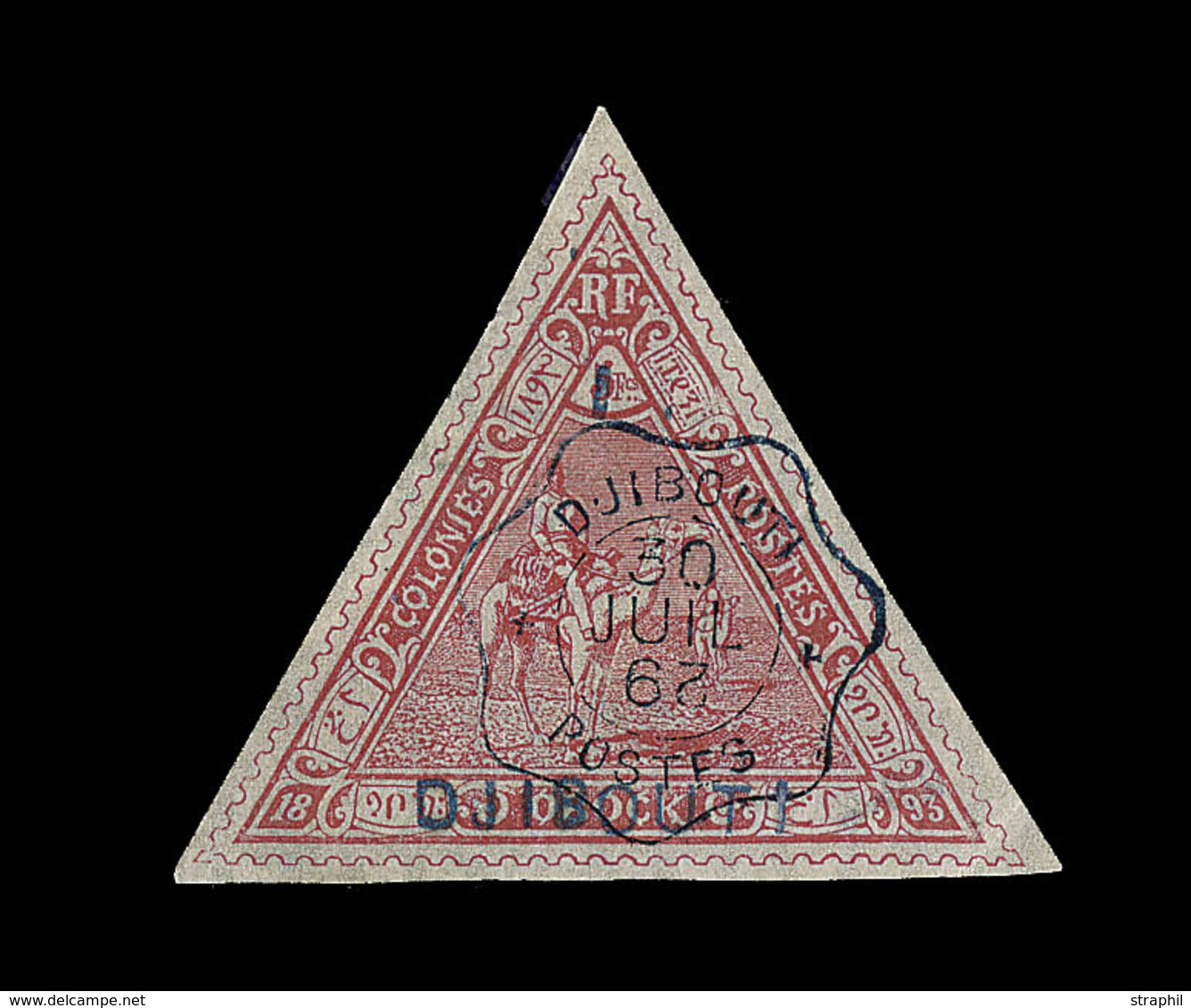 O N°4 - 5F Rouge - Belle Oblit. Avec Mill. Renversé - Signé A. Brun - TB - Other & Unclassified