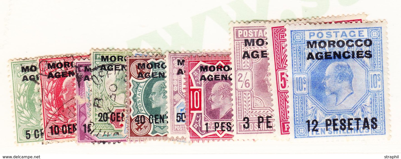 */O BUREAU ANGLAIS N°23/33, Sf 28A, N°30/33 * - TB - Spanish Morocco