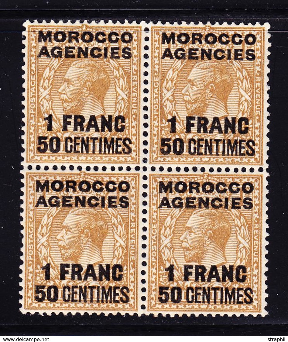 ** BUR. ANGLAIS - ZONE FRANCAISE N°21 - Bloc De 4 - TB - Maroc Espagnol