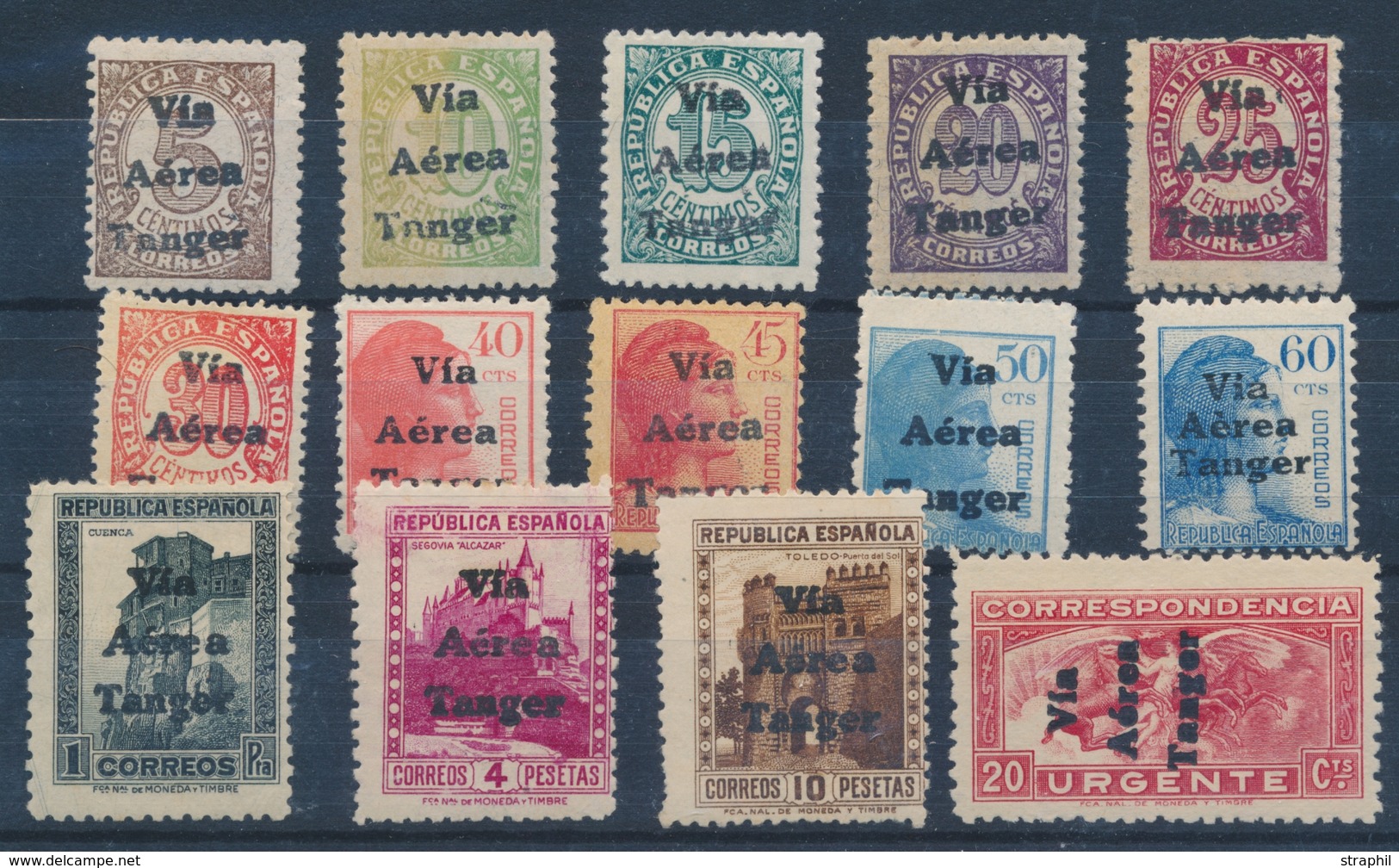 **/* POSTE AERIENNE N°17/28 - TB - Spanish Morocco