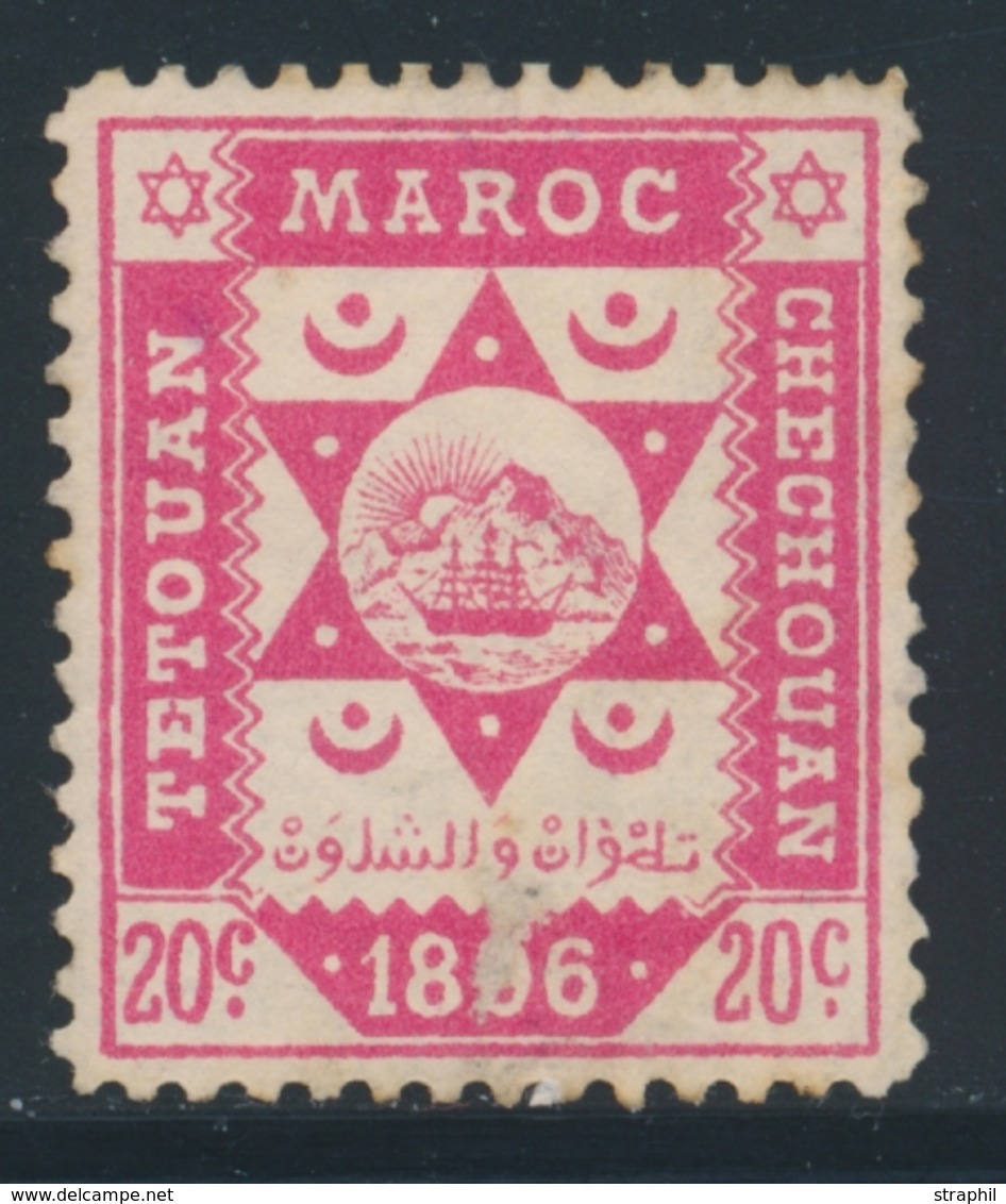 (*) POSTES LOCALES - TETOUAN à CHECHOUAN N°141 - 20c Rose - TB - Vide