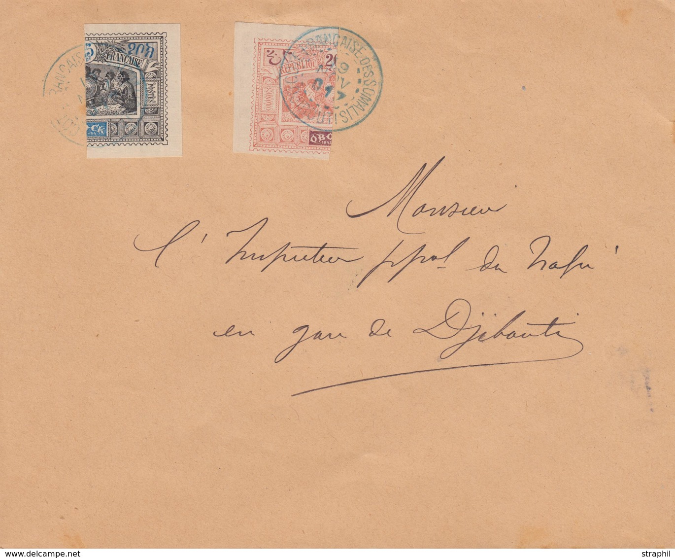 L N°53a, 54a - Obl. Djibouti - Du 9/11/1901 - TB - Autres & Non Classés