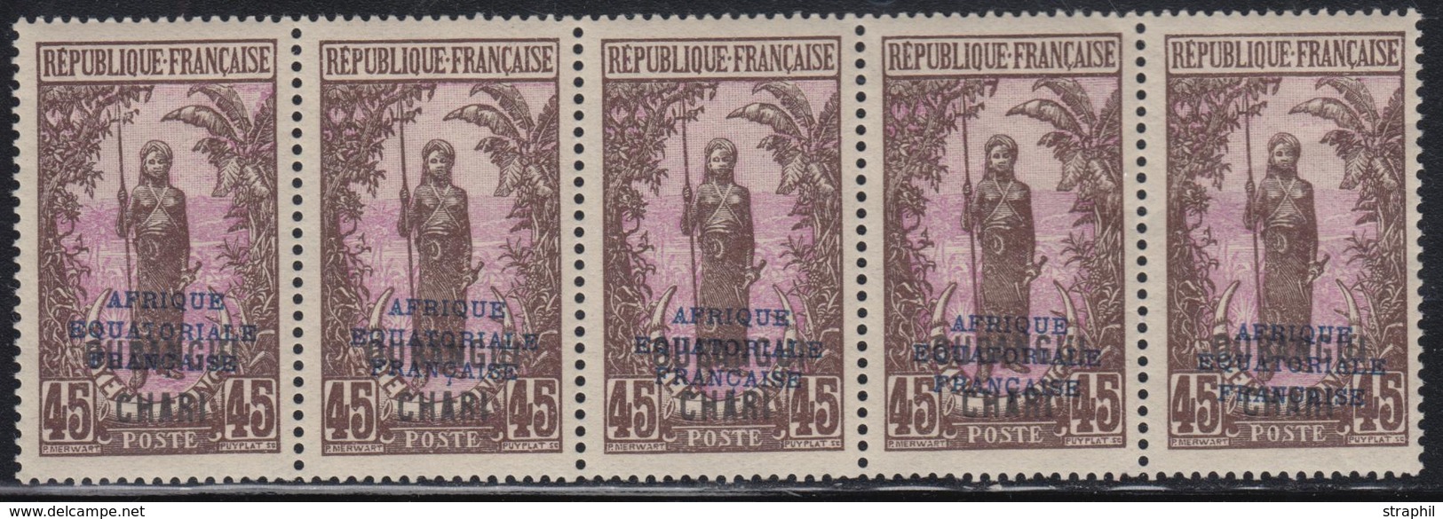 ** N°36 - Bde De 5 - Surcharge Oblique - TB - Other & Unclassified