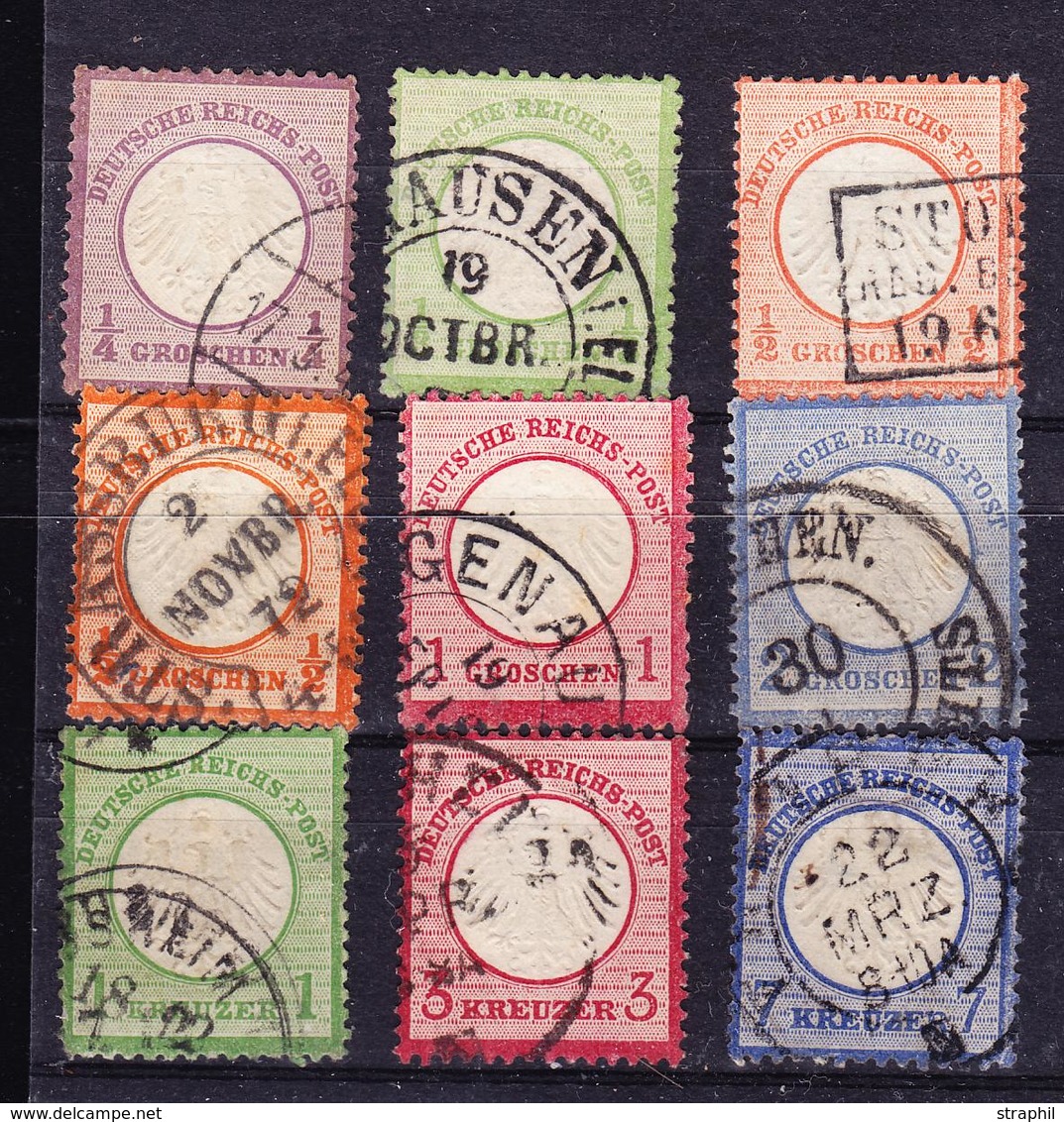 O N°1/5 + 3a + 7, 9, 10 - 9 T.  - Etats Divers - à Voir - Used Stamps