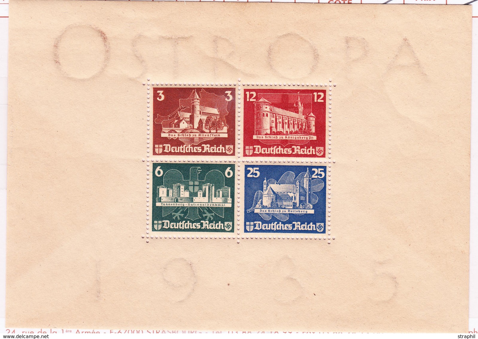 ** N°3 - OSTROPA 1935 - TB - Blocks & Sheetlets