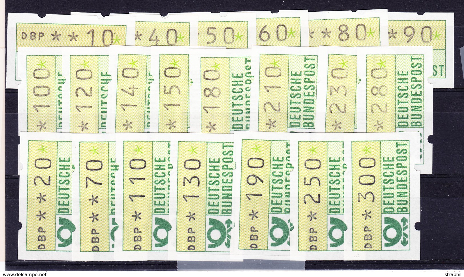 ** N°1/14 (1981) + 7 Val. De 1982 - TB - Machine Labels [ATM]