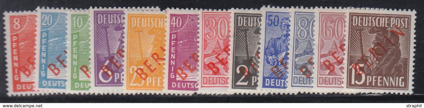 ** N°1/17B - Surcharge Rouge - TB - Used Stamps