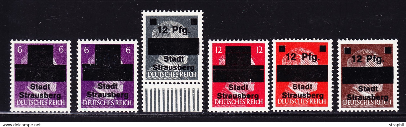** Mi N°1/6 - STRAUSBERG - TB - Private & Local Mails