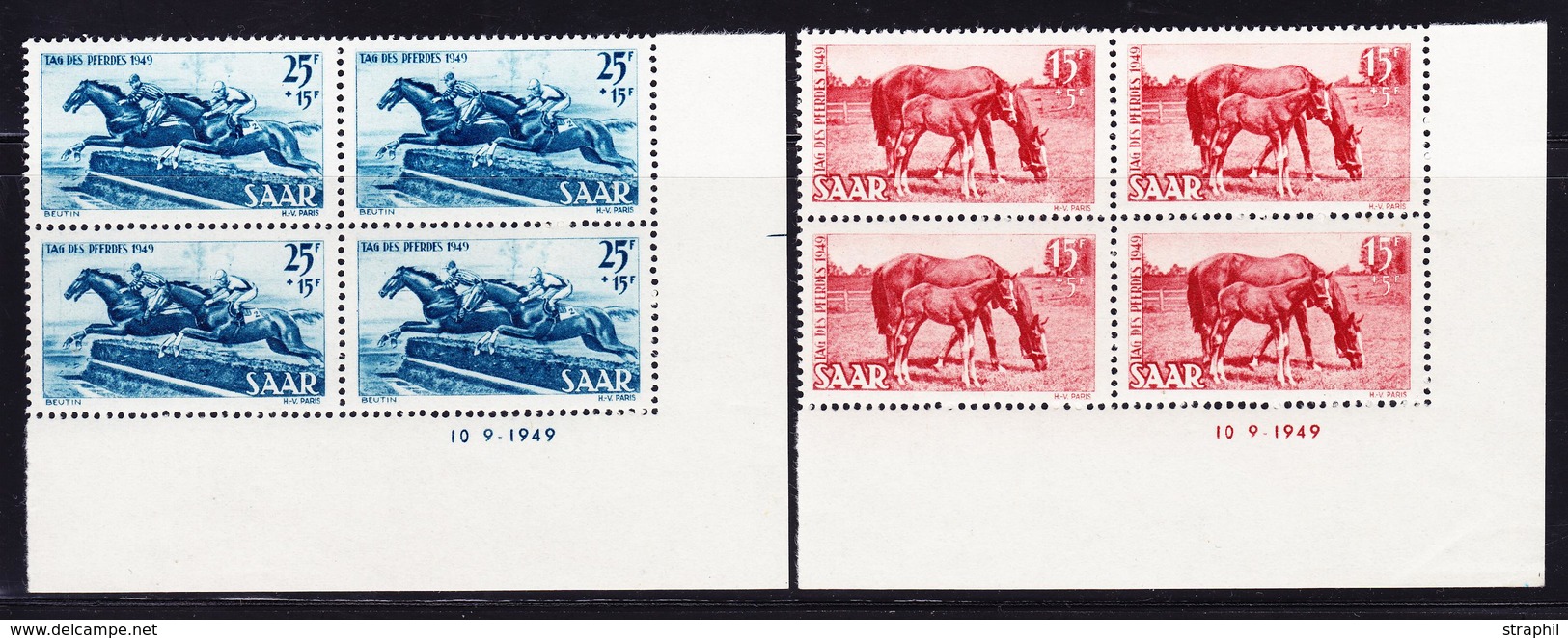 ** N°253/54 - Bloc De 4 + Date 10/9/1949 - TB - Other & Unclassified