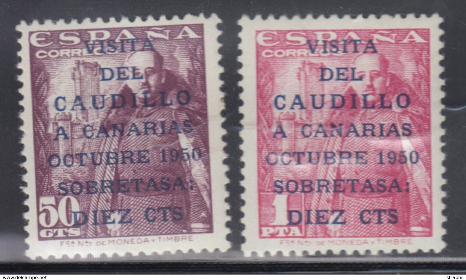 ** N°806A/07A - Caudillo (16 ½ Mm) - TB - Neufs