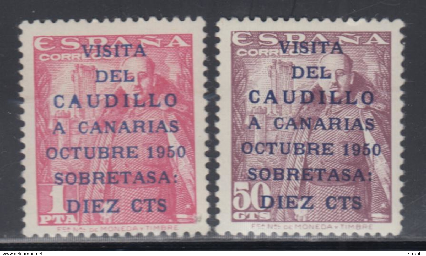 * N°806A/07A - Caudillo - Signé - TB - Unused Stamps
