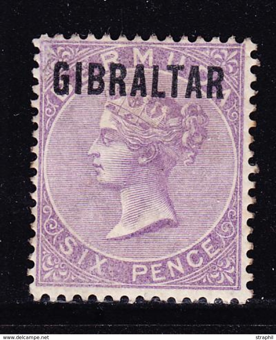 * N°6 - 6p Violet - TB - Gibraltar