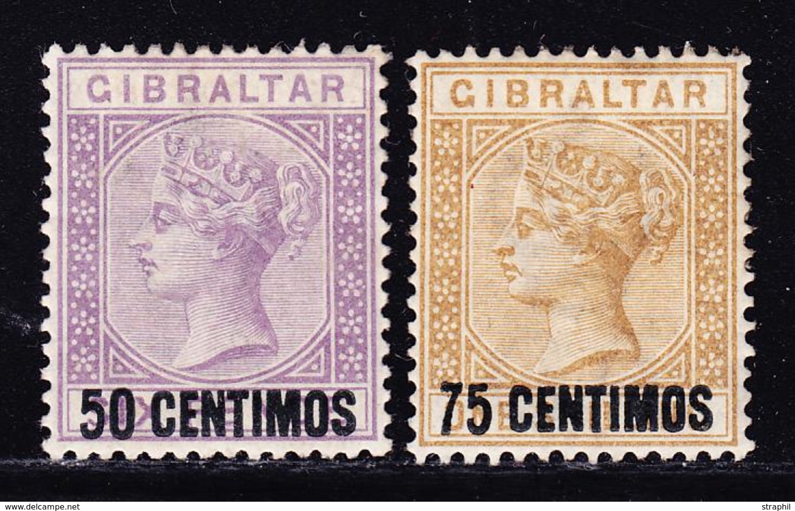 * N°20/21 - 2 Valeurs - TB - Gibraltar