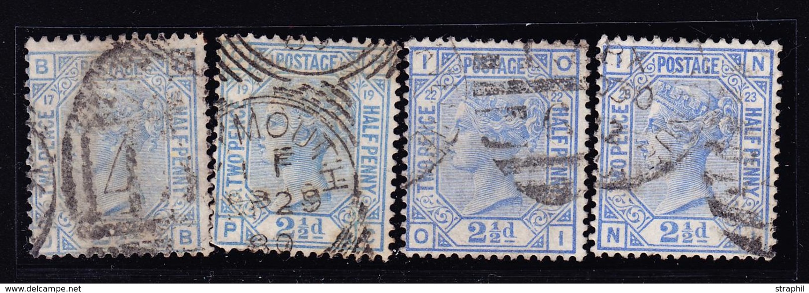 O N°57 (x2) - Pl. 17 Et 19 + N°62 (x2) - Pl. 22 Et 23 - B/TB - Used Stamps