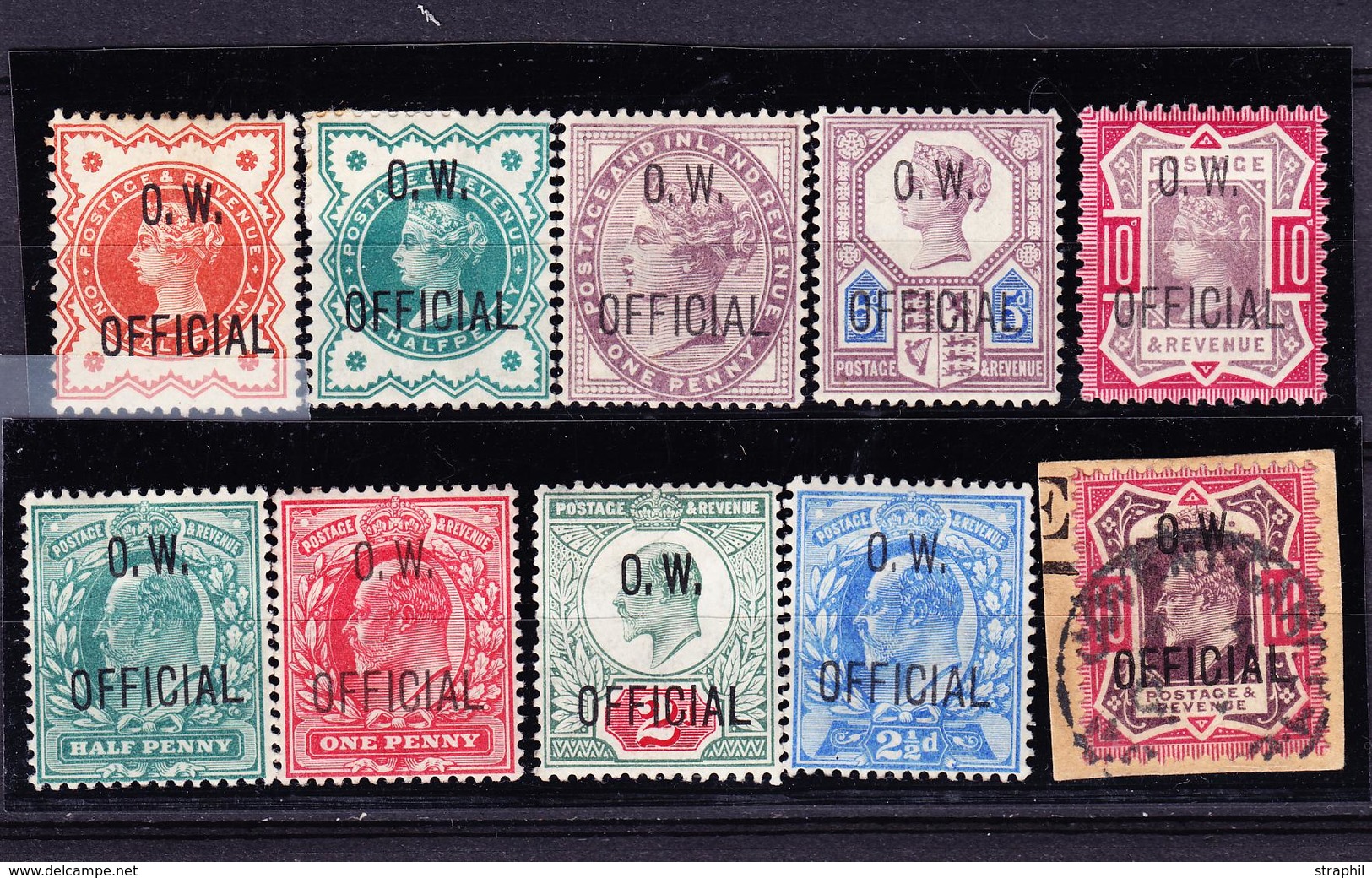 * Service N°51/55 + 56/60 (N°60 S/Fgt) - Surcharges Fausses - Used Stamps