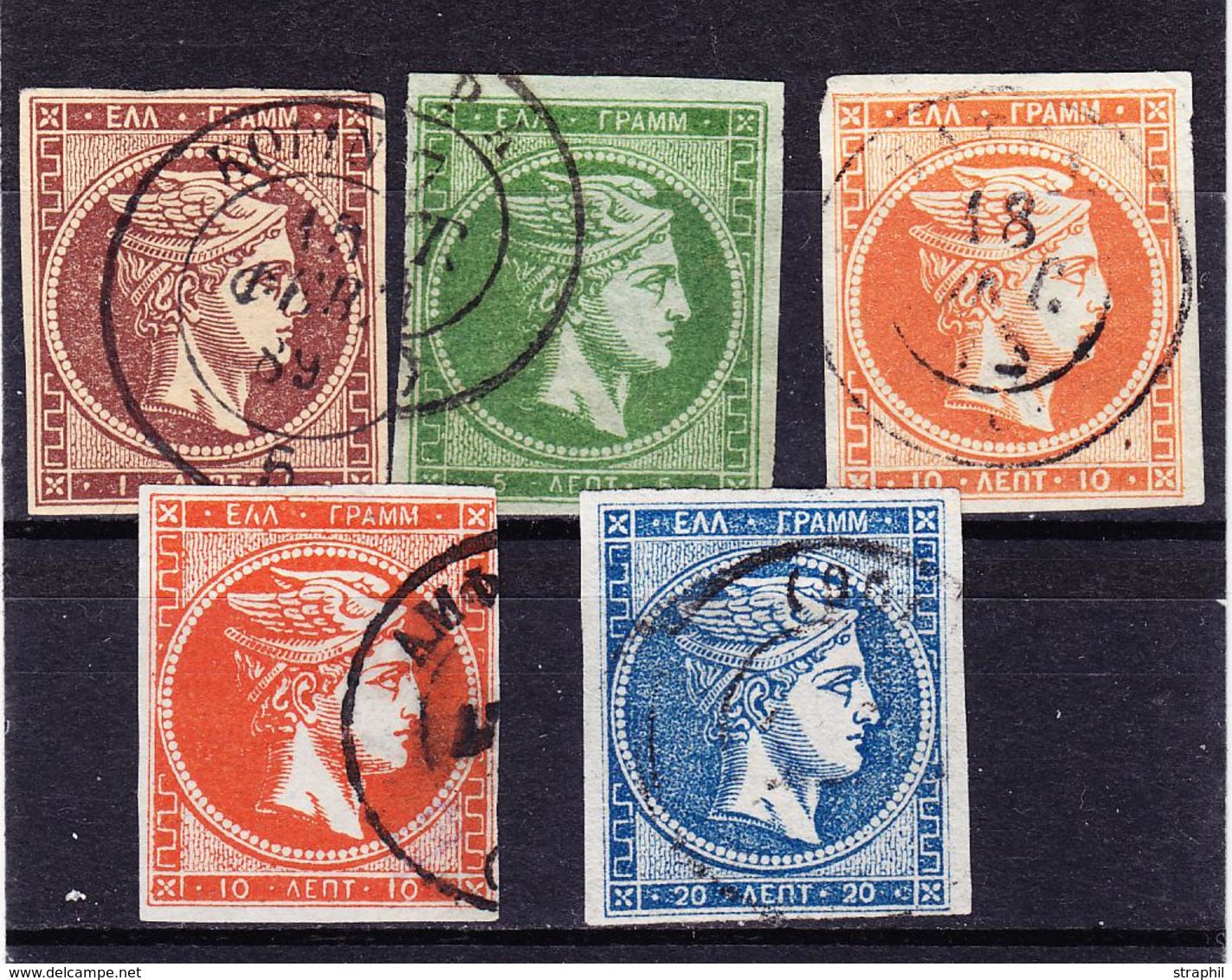 O N°33 Signé Brun + N°35, 36, 36a, 37 - TB - Used Stamps