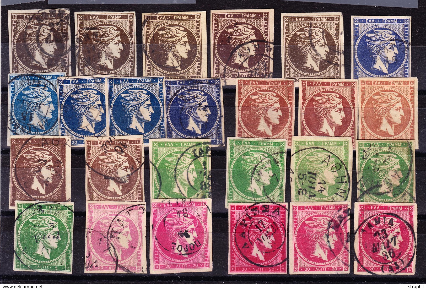 O N°41, 45, 46, 48, 51 - Chaque (x5) - Nuances , Oblit. … B/TB - Used Stamps