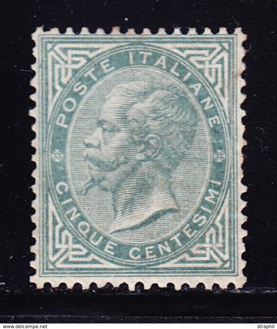 (*) N°14 - 5c Gris-vert - 2 Dents Courtes - Sinon B/TB - Mint/hinged