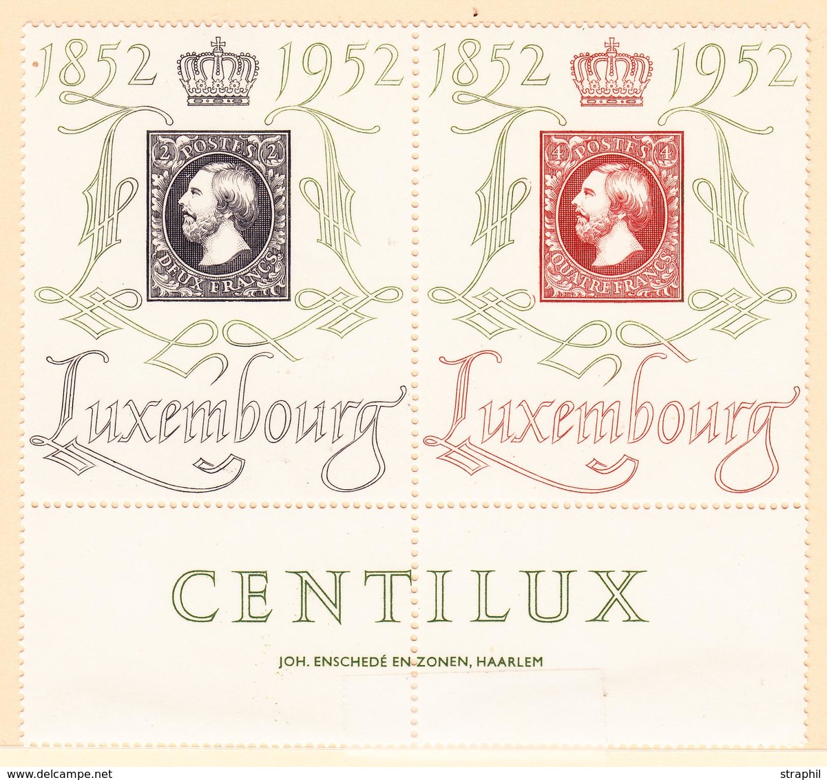 ** N°454A - Paire Avec BDF - Centilux - TB - 1852 William III