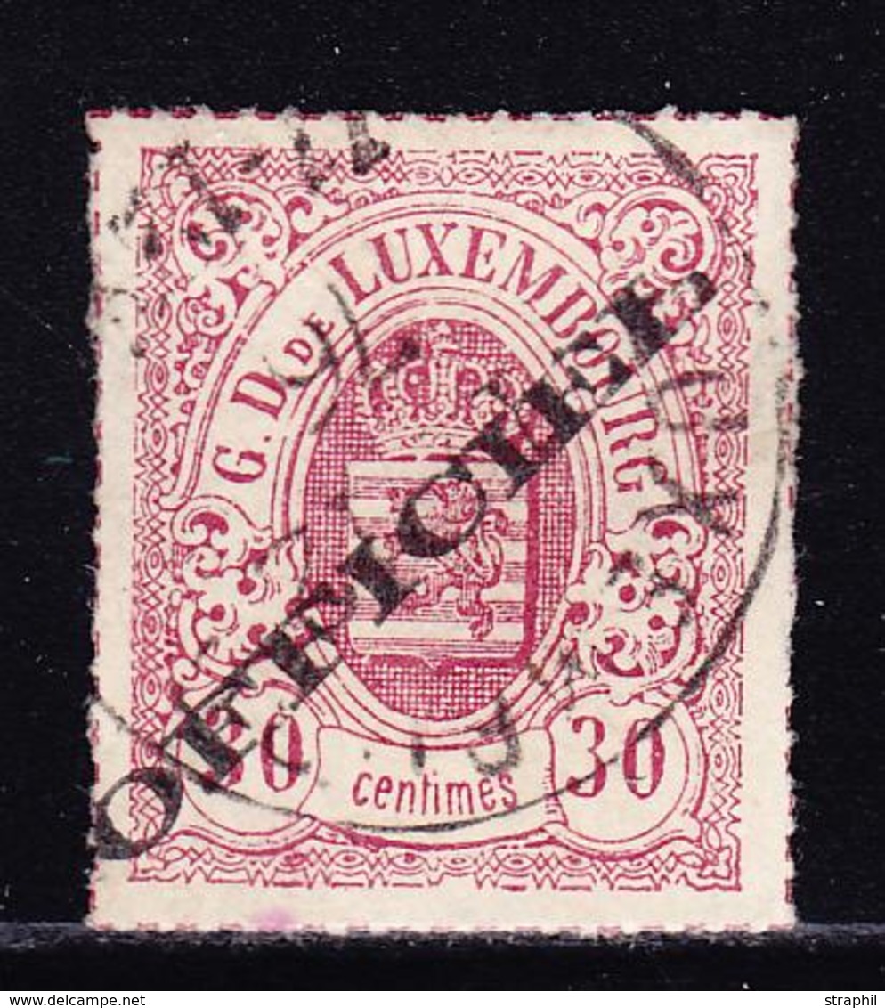 O ServiceN°7 - 30c Lilas - Signé Scheller - TB - 1852 Guillaume III