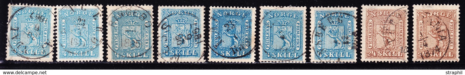 O N°8 X 7ex + N°10 X 2ex - TB - Unused Stamps