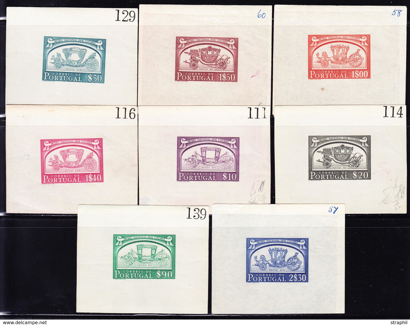 (*) N°752/59 - Musée Du Carrosse - 8 Petits Feuillets ND - TB - Neufs