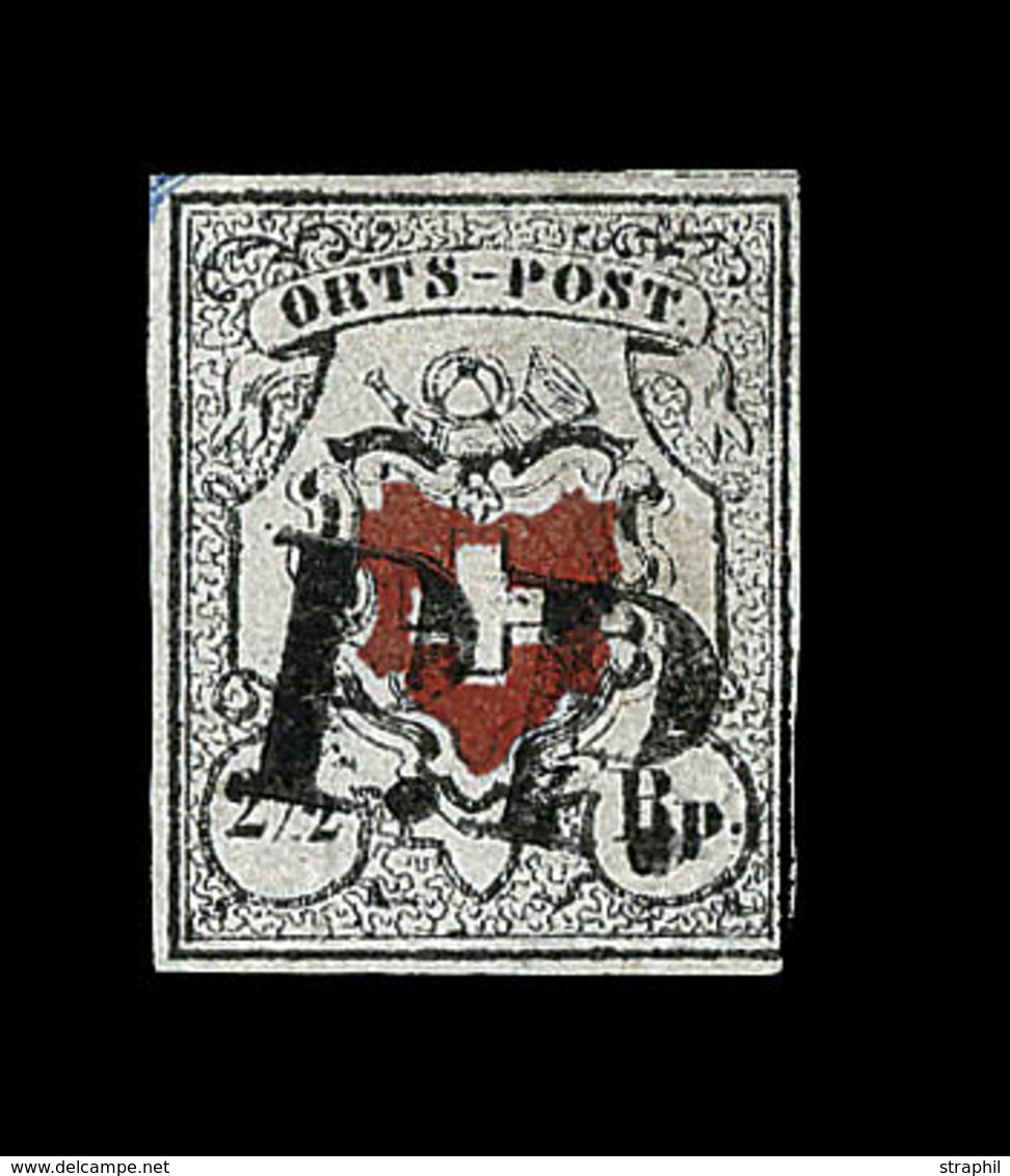 O N°13 I (N°17) - ORTS POST - Obl PP - Signé Brun - TB - 1843-1852 Timbres Cantonaux Et  Fédéraux