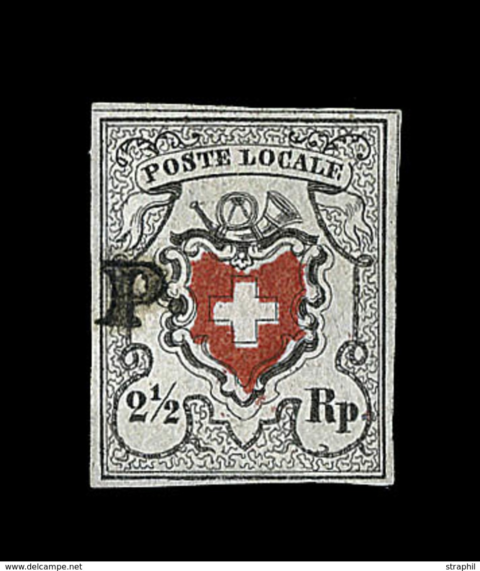 O N°14 Type I - (N°16) - Petite Réparation - Certif. Kimmel - 1843-1852 Timbres Cantonaux Et  Fédéraux