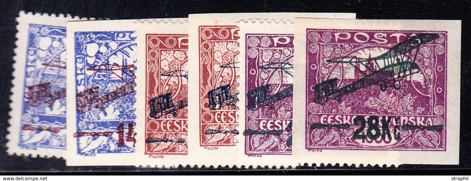 * PA N°1/6 - 6 Val - 3 Dent. Et 3 ND - TB - Unused Stamps