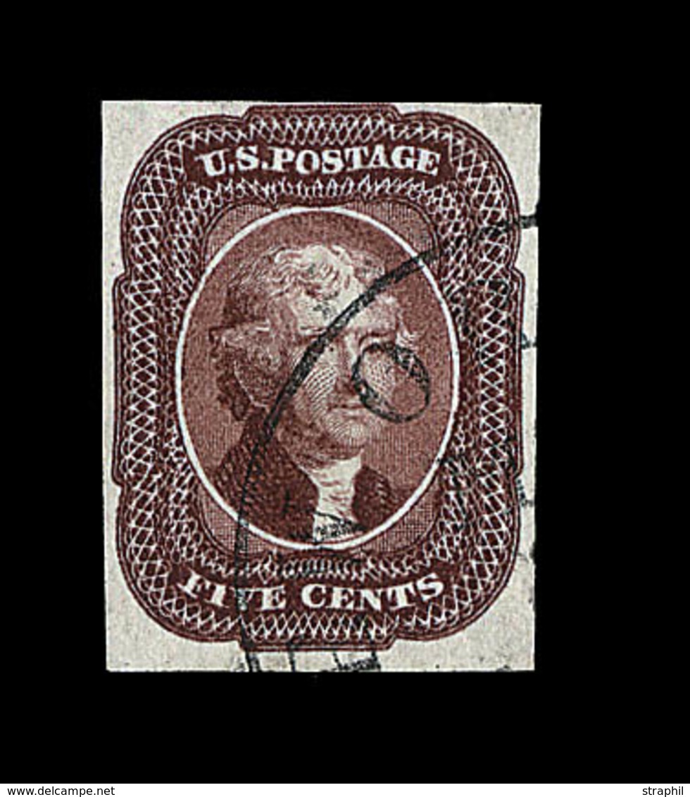 O N°6 - 5c Marron - Signé JF Brun - TB - Used Stamps