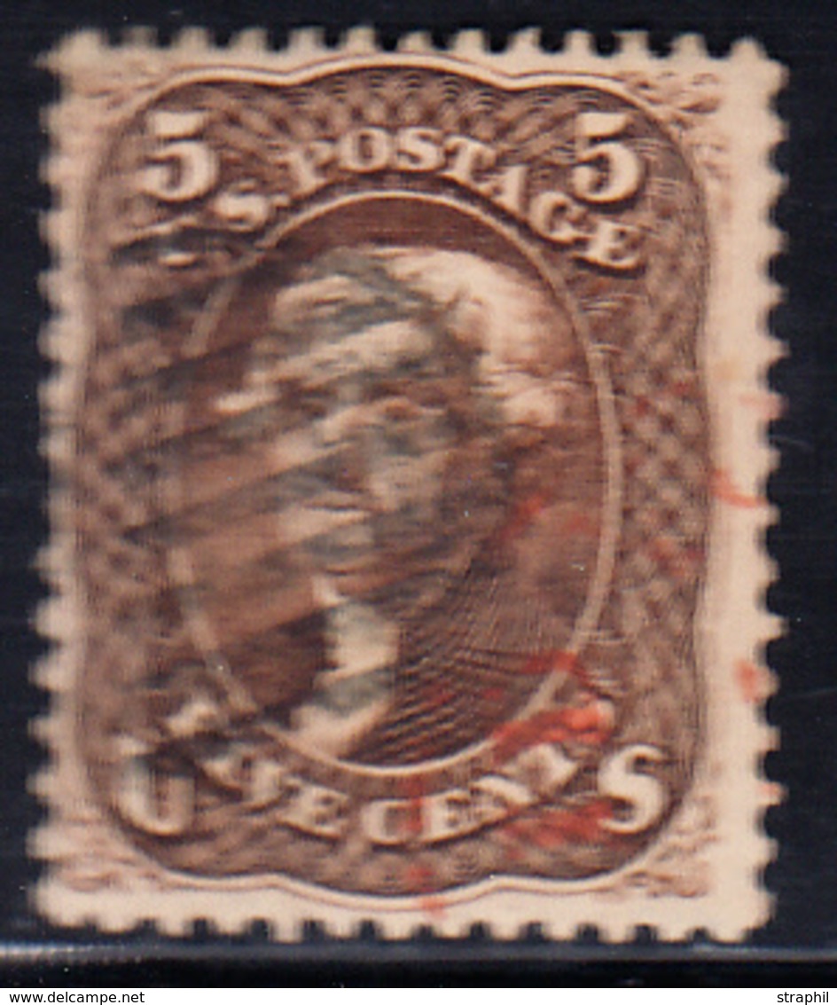 O N°21 - 5c Brun - Bon Centrage - TB - Used Stamps