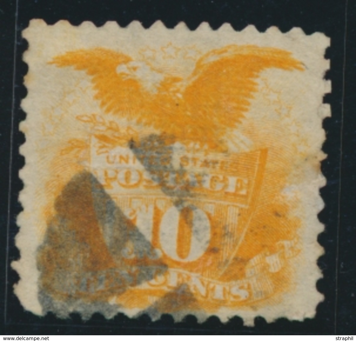 O N°33 - 10c Jaune Orange - Bon Centrage - B/TB - Used Stamps