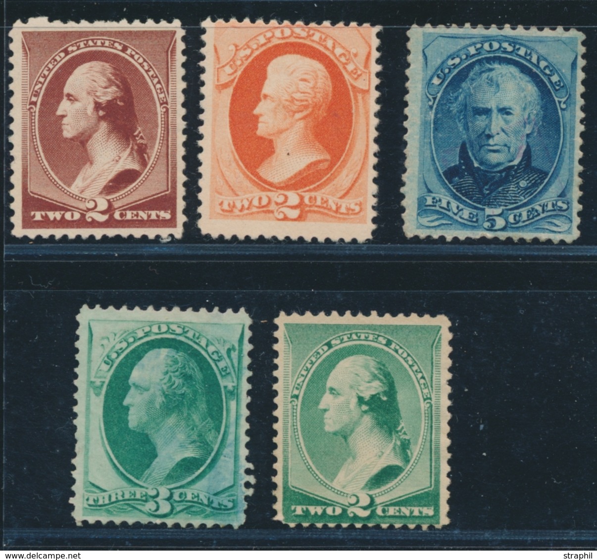 (*) N°41, 58a, 59a, 60, 64 - 5 T. - B/TB - Used Stamps