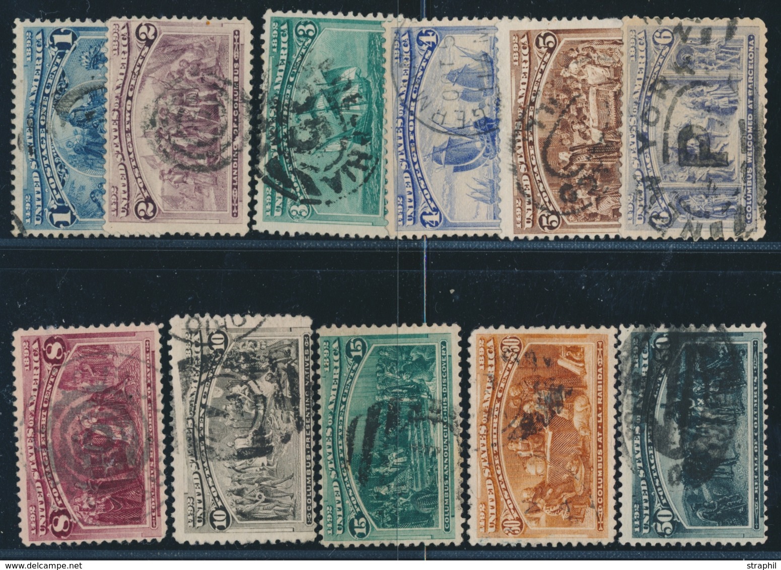 O N°81/91 - 11 T. Dt 6 Signés Brun - B/TB - Used Stamps